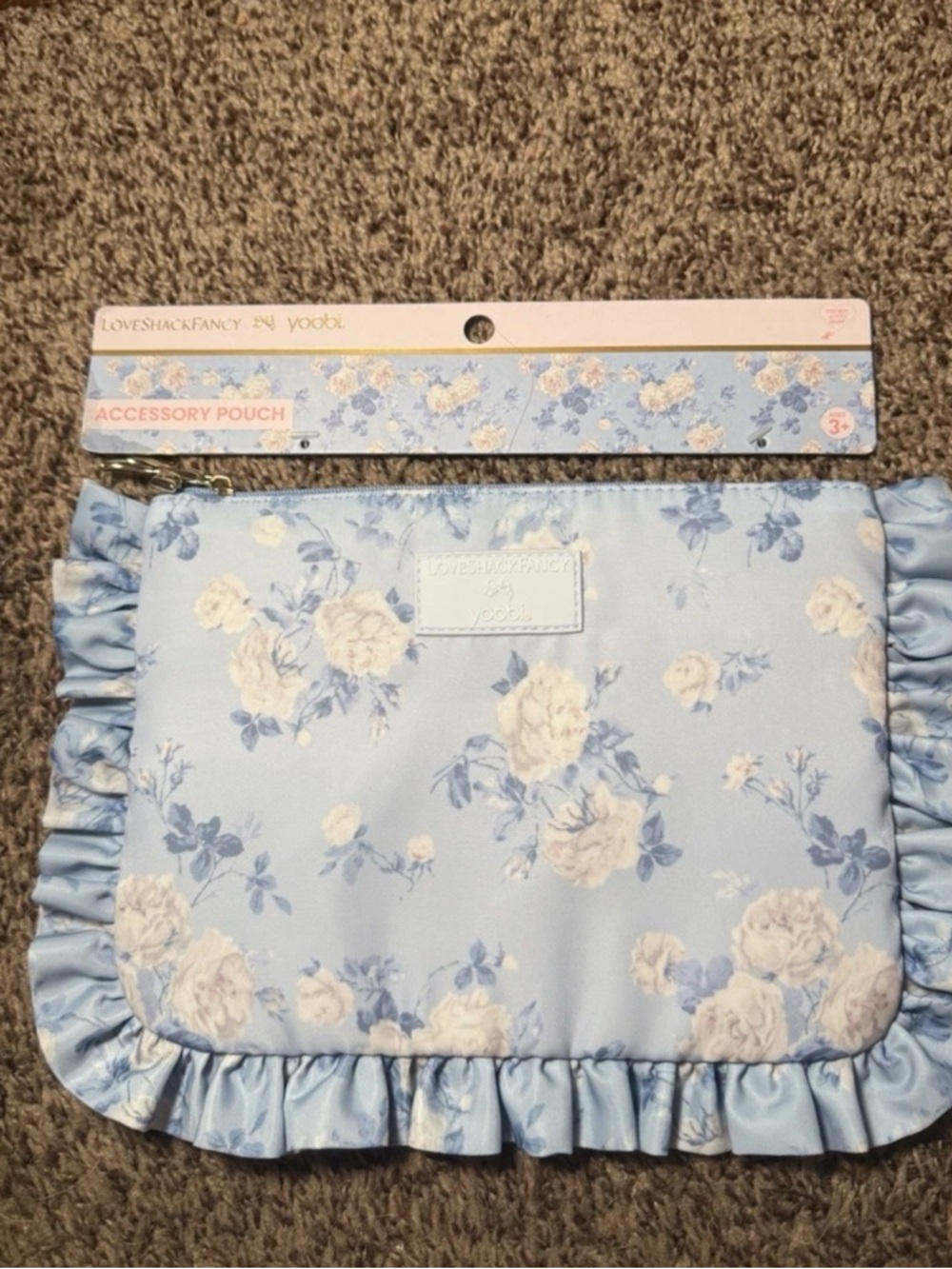 LoveShackFancy x Target Blue Accessory Pouch